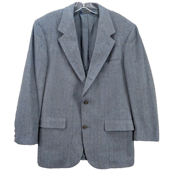 VTG Brooks Brothers Est. 1818 Sport Coat 100%‎ Camelhair Vented Windowpane 42R? - Picture 1 of 15